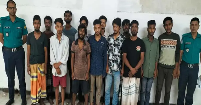 গ্রেপ্তারকৃত ১৪ জন